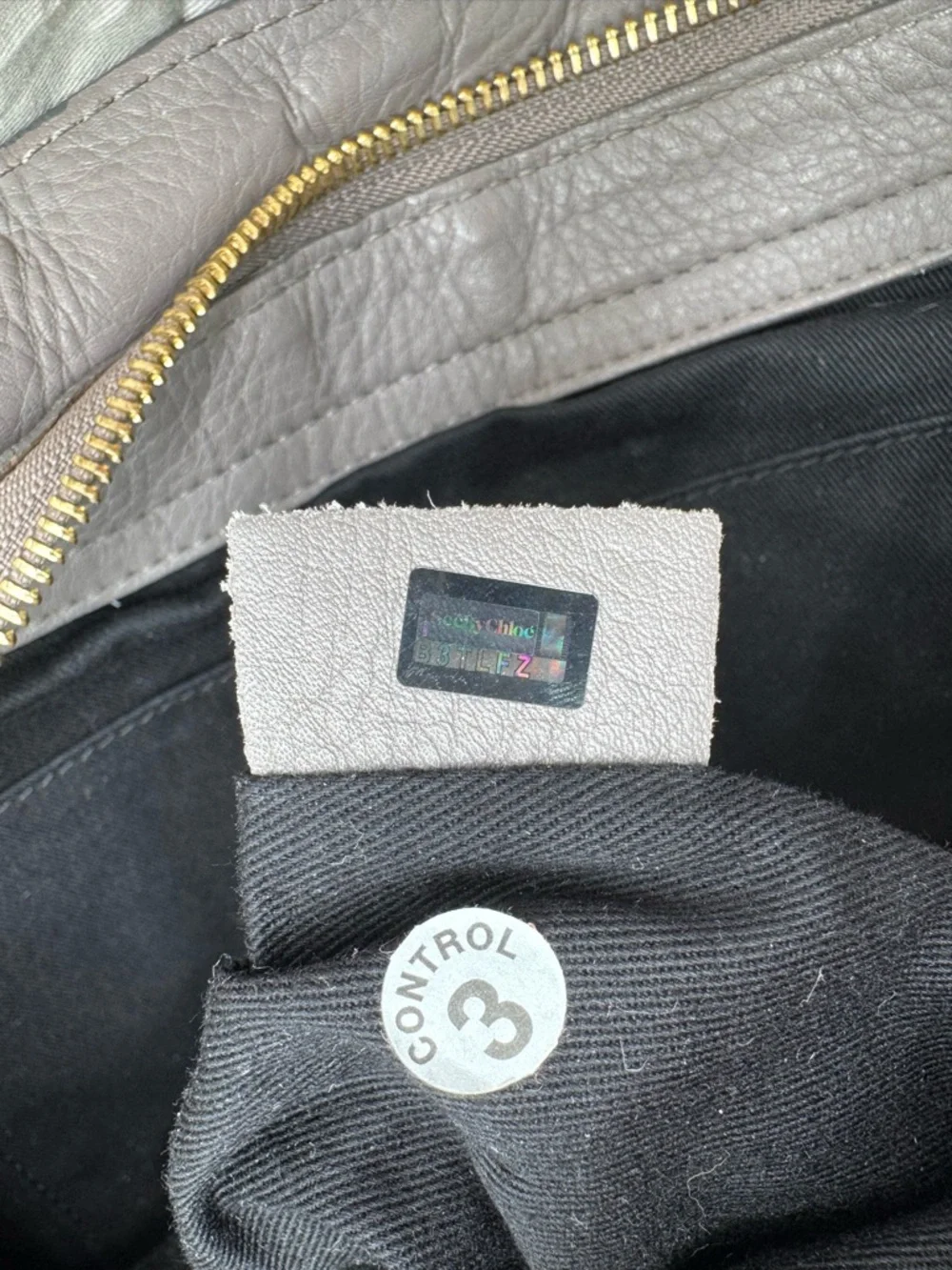 See by Chloé Taupe Pebbled Leather Satchel Bag | Gold Hardware | Authentic - Picture 11 of 13